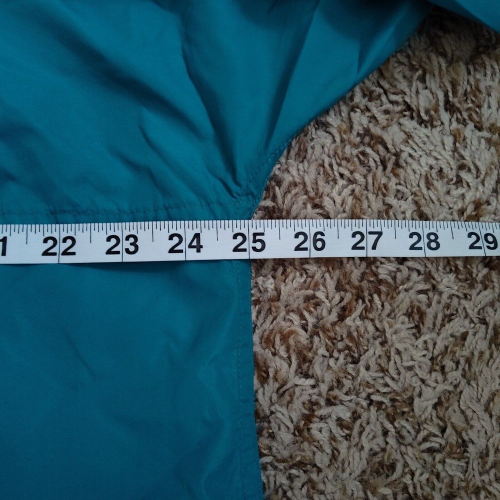 Woolrich Windbreaker Sz L Teal Long Sleeve Hooded Jacket - Picture 5 of 11